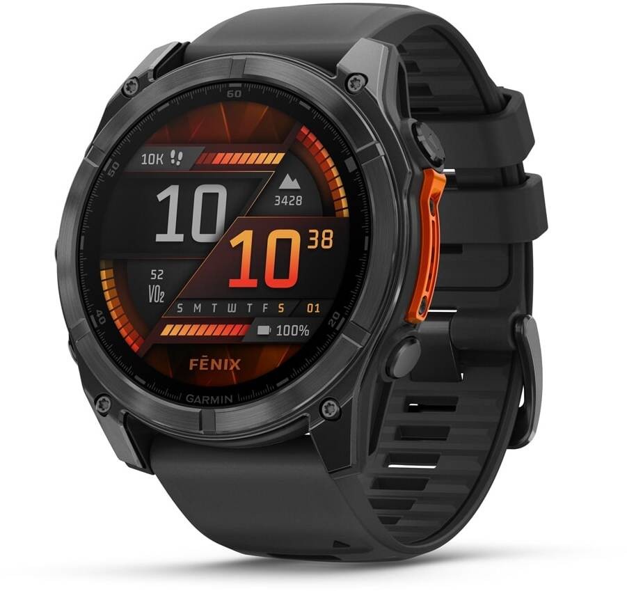 Garmin 010-02905-00 Fenix 8 – 51 mm AMOLED Titanium Smartwatch