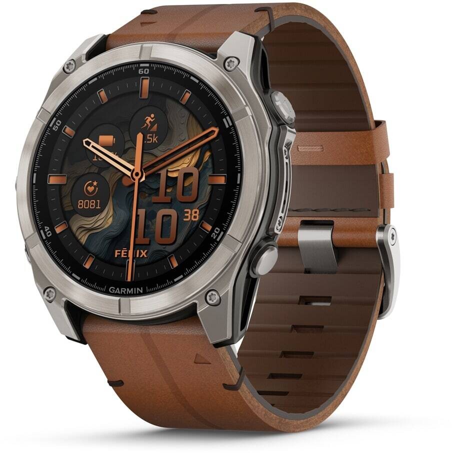 Garmin 010-02905-40 Fenix 8 – 51 mm AMOLED Titanium Smartwatch