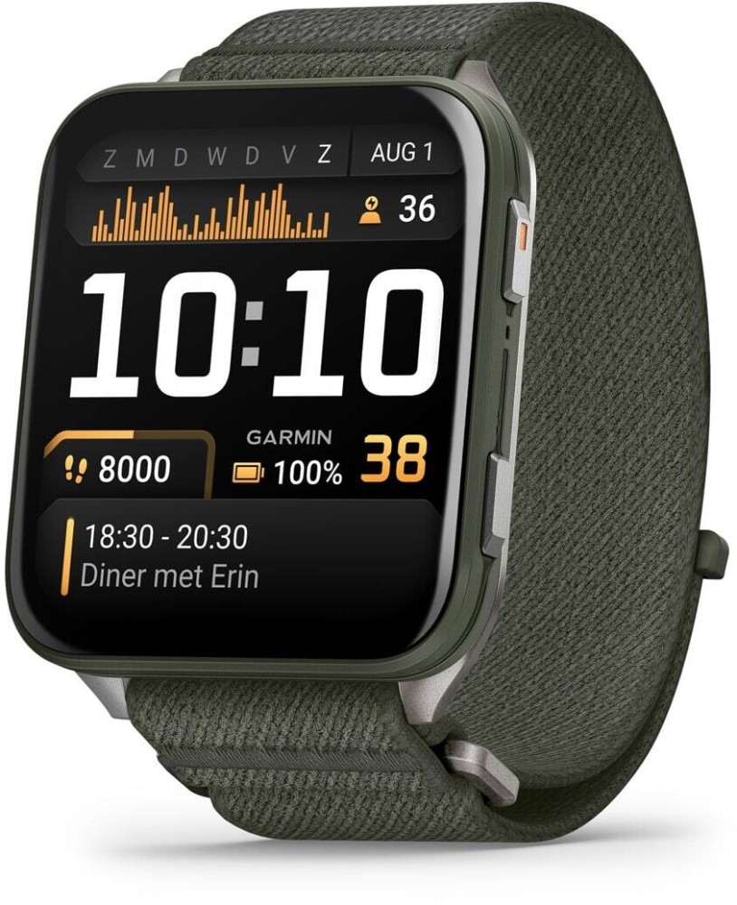 Garmin 010-02980-03 Venu X1 AMOLED Titanium Caseback - Smartwatch