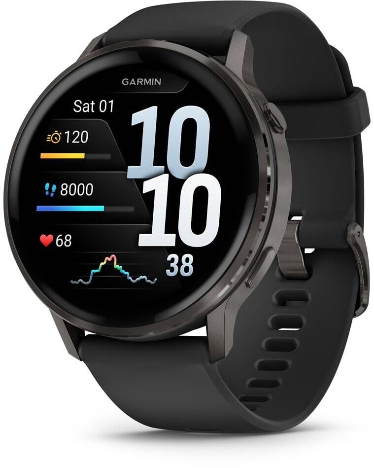 Garmin 010-03014-00 Venu 4 AMOLED GPS WiFi - Zwart - 45mm - Smartwatch