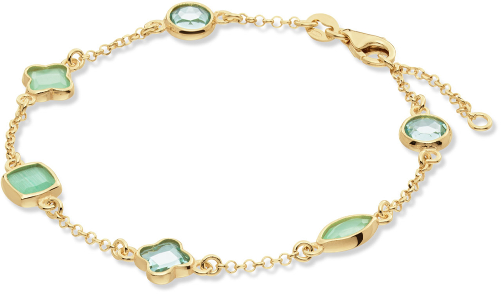 Glow 104.8623.19 Pure Nature Dames Armband - Schakelarmband