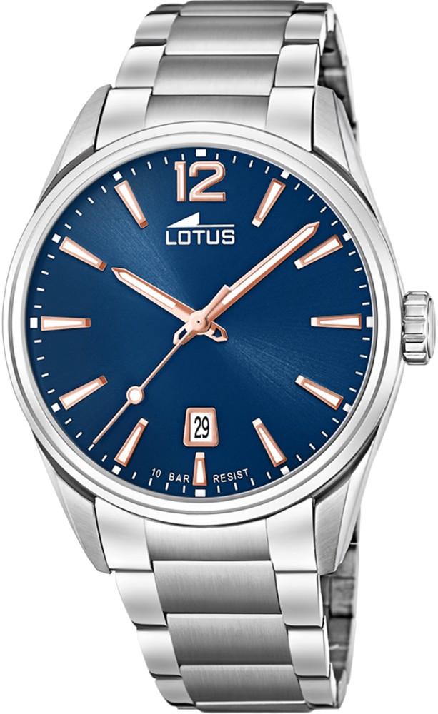 LOTUS MEN'S BLUE MINIMALIST STAINLESS STEEL WATCH BRACELET 18692/2