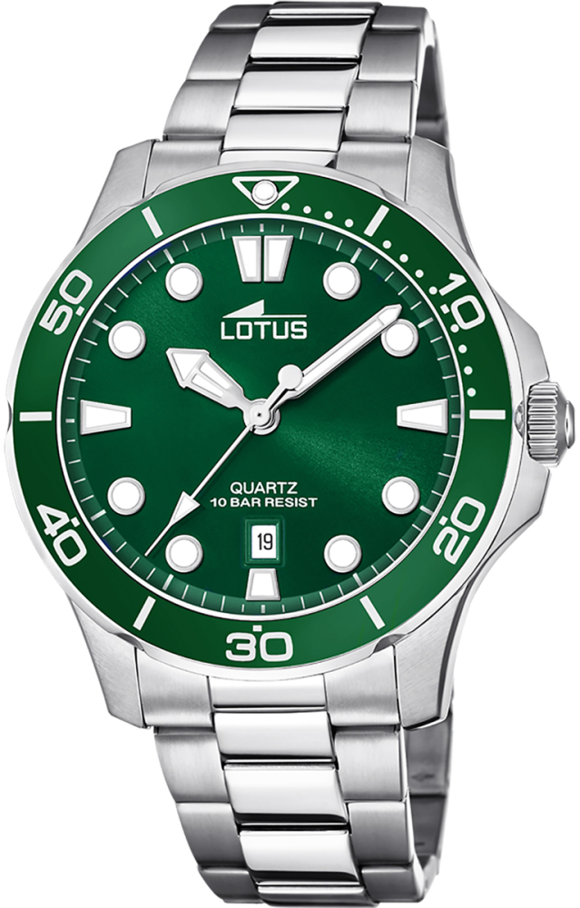 LOTUS MEN'S GREEN EXCELLENT STAINLESS STEEL WATCH BRACELET 18759/2