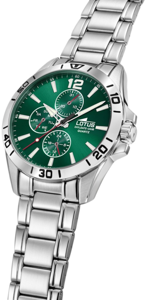 LOTUS MEN'S GREEN 316L STAINLESS STEEL WATCH BRACELET 18812/7