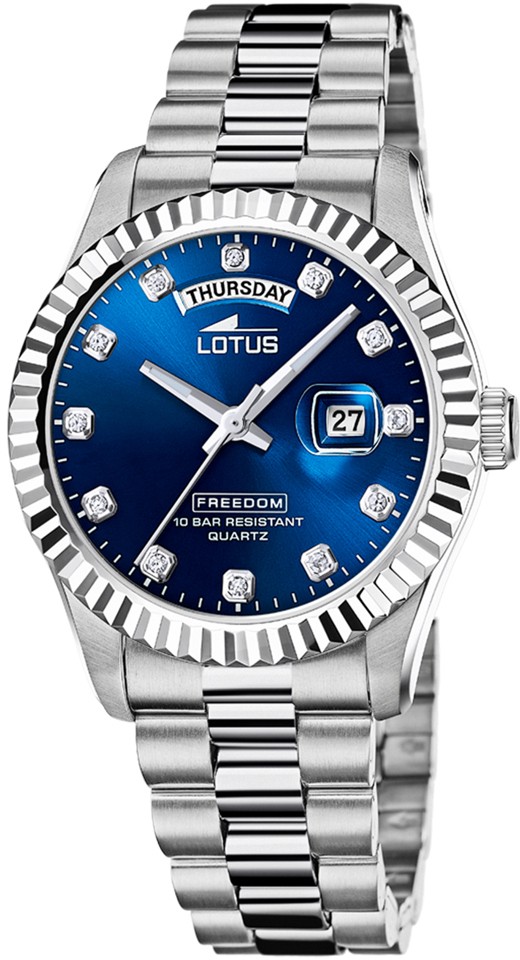 LOTUS MEN'S BLUE STAINLESS STEEL WATCH BRACELET 18854/5