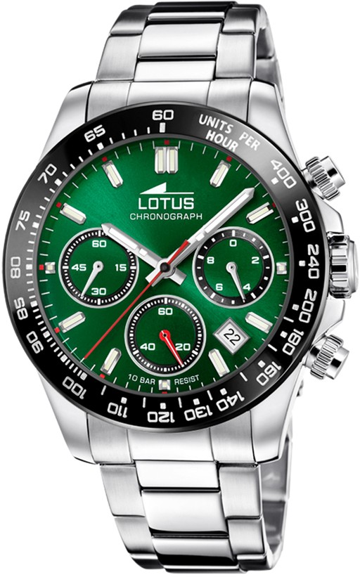 LOTUS MEN'S GREEN STAINLESS STEEL WATCH BRACELET 18912/5