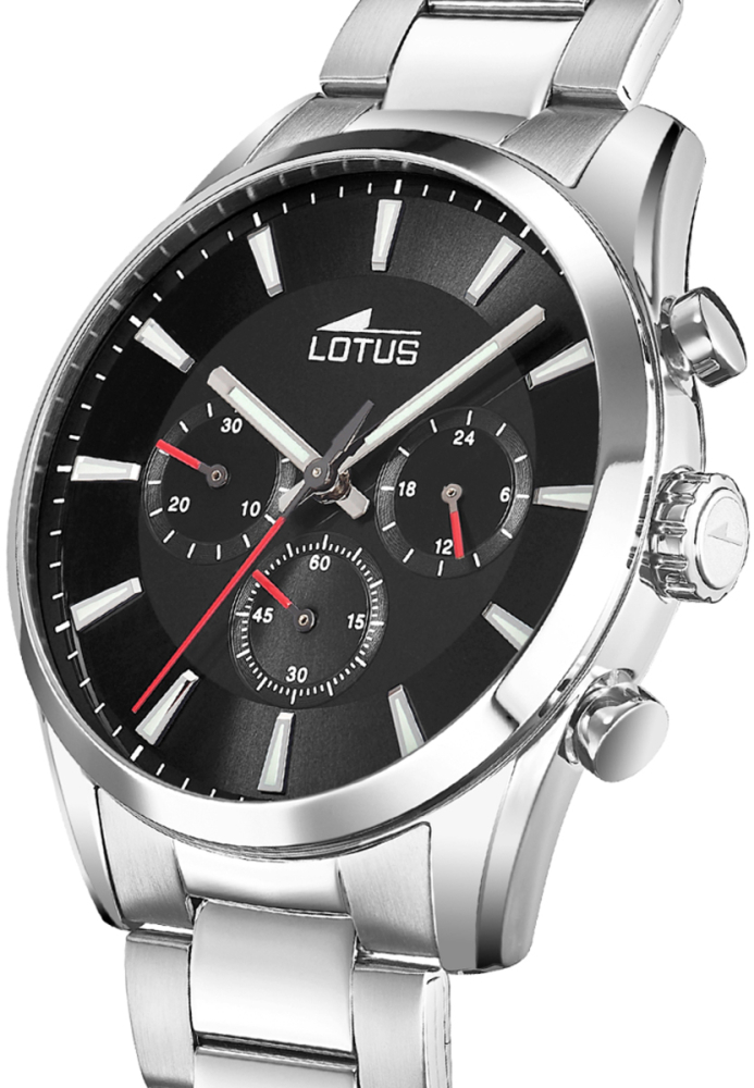 LOTUS MEN'S BLACK 316L STAINLESS STEEL WATCH BRACELET 18922/3