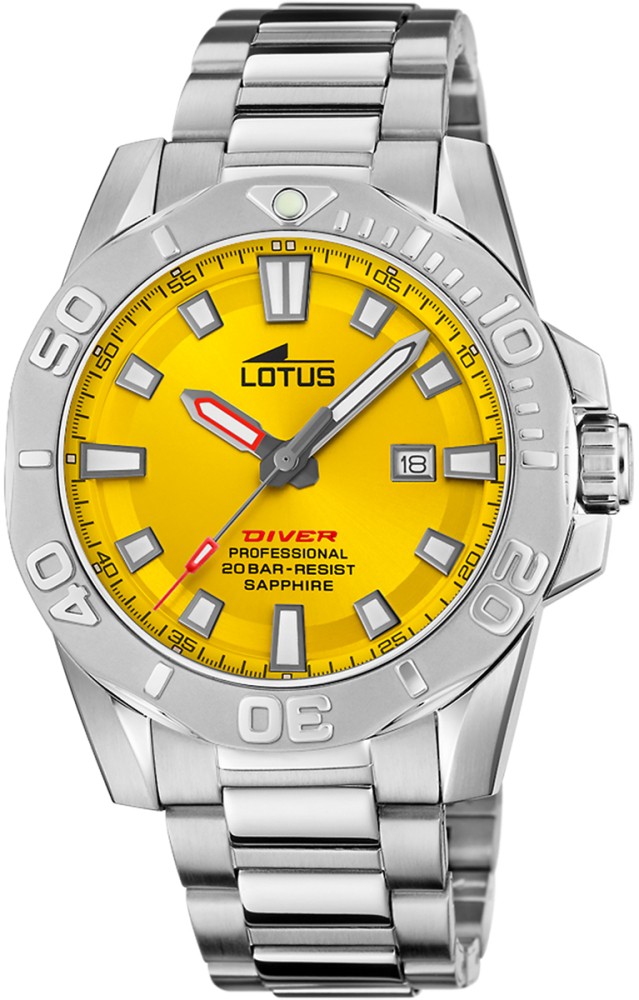 LOTUS MEN'S YELLOW STAINLESS STEEL WATCH BRACELET 18926/1