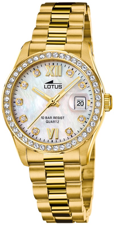 LOTUS WOMEN'S BEIGE FREEDOM STAINLESS STEEL WATCH BRACELET 18979/1