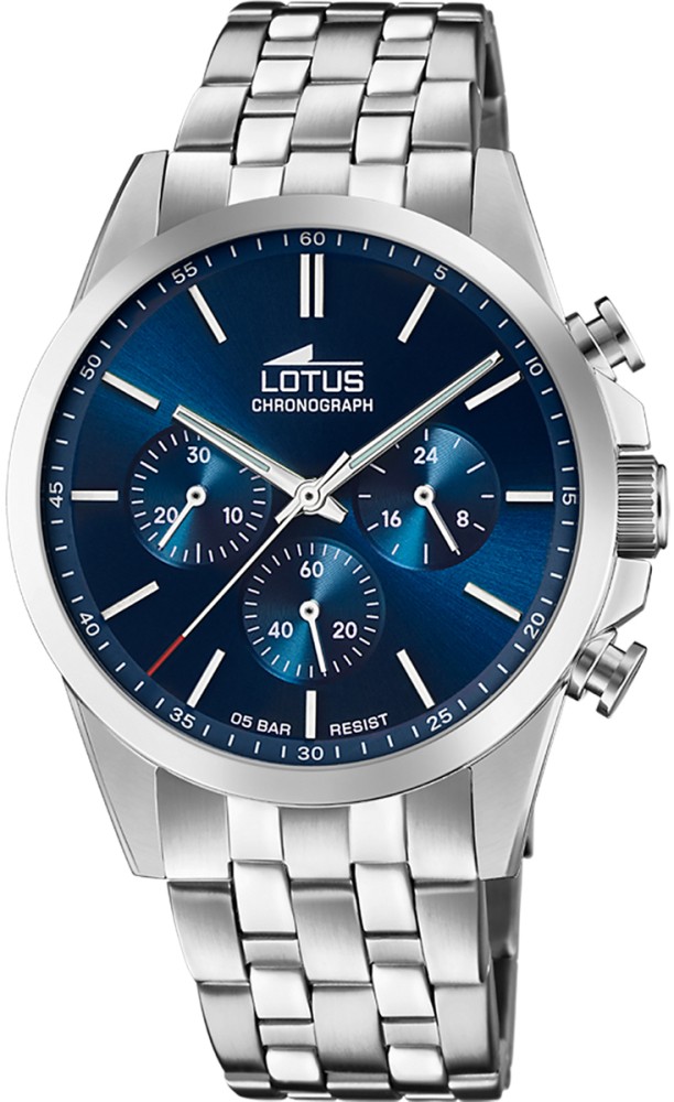 LOTUS MEN'S BLUE CHRONO STAINLESS STEEL WATCH BRACELET 18989/2