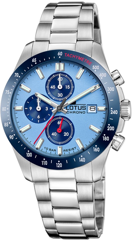 LOTUS MEN'S BLUE CHRONO STAINLESS STEEL WATCH BRACELET 18994/2