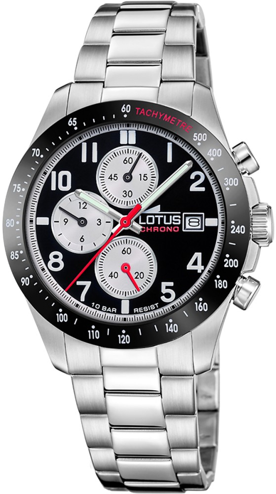 LOTUS MEN'S BLACK CHRONO STAINLESS STEEL WATCH BRACELET 18994/4