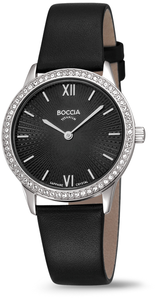 Boccia dameshorl. Titanium zw. b.