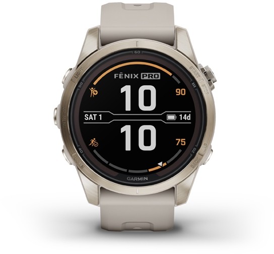 Garmin 010-02776-15 Fenix Sapphire Solar Edition 7S Pro Smartwatch