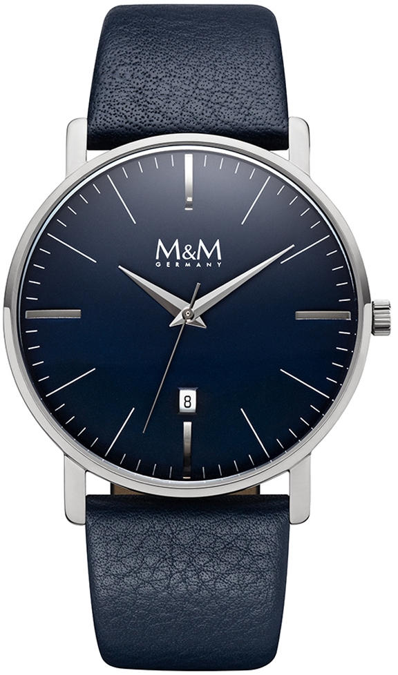 M&M Germany M11928-848S New classic Heren Horloge