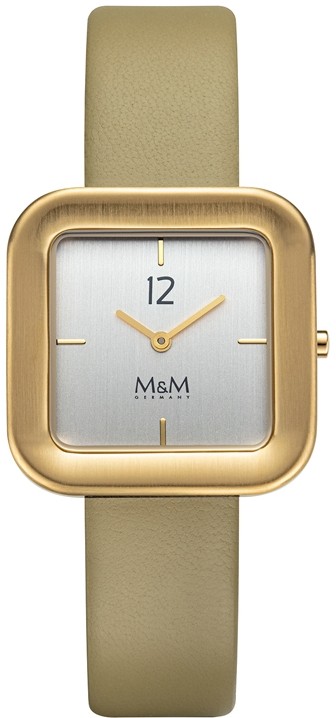 M&M Germany M11965-713 Square line Dames Horloge
