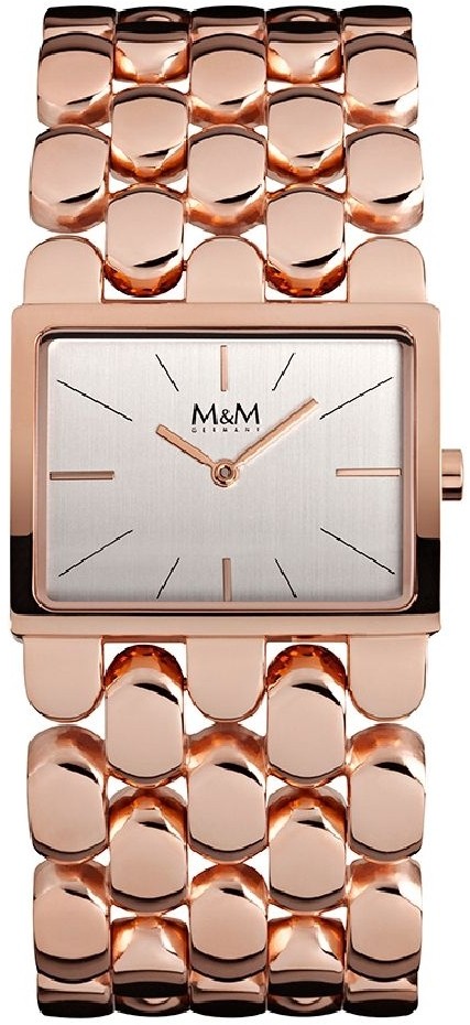 M&M Germany M11912-992 Square line Dames Horloge