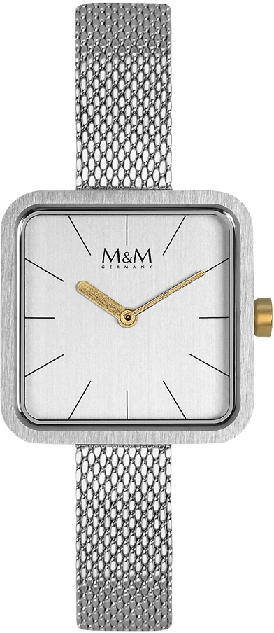 M&M Germany M11951-152 Square line Dames Horloge