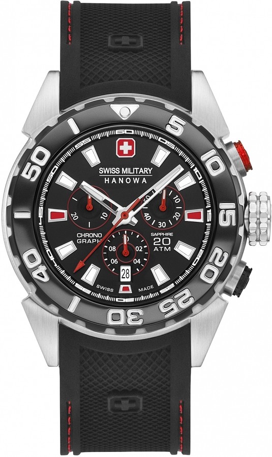 Swiss Military Hanowa 06-4324.04.007.04 SCUBA DIVER CHRONO Heren Horloge