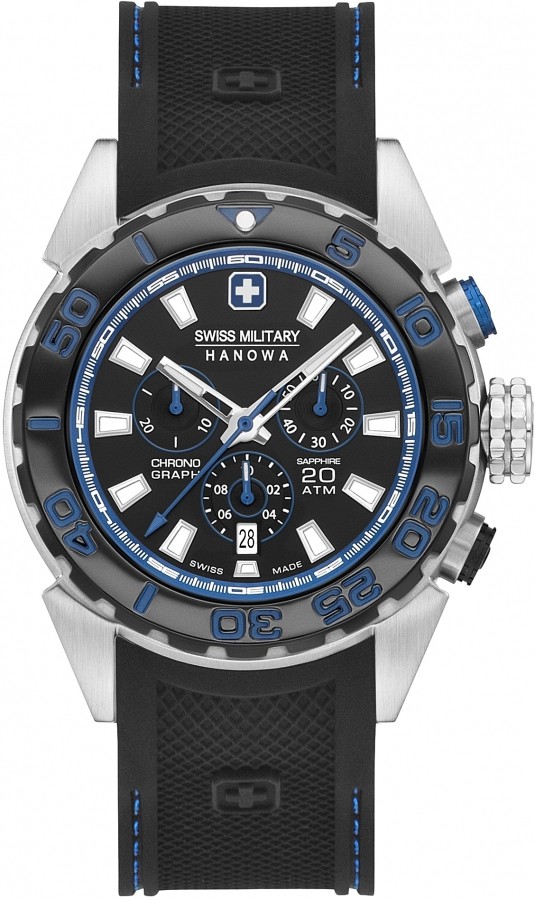 Swiss Military Hanowa 06-4324.04.007.23 SCUBA DIVER CHRONO Heren Horloge