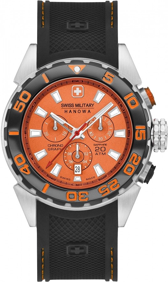 Swiss Military Hanowa 06-4324.04.079 SCUBA DIVER CHRONO Heren Horloge