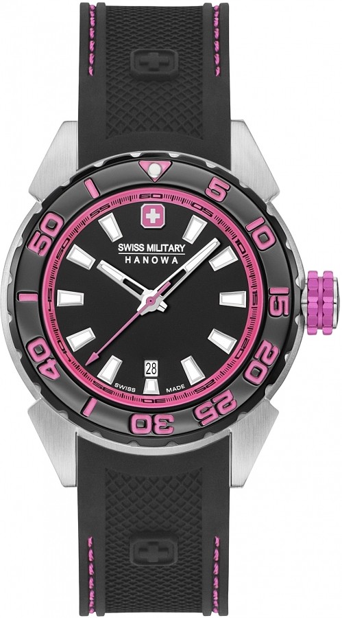 Swiss Military Hanowa 06-6323.04.007 SCUBA DIVER LADY Dames Horloge