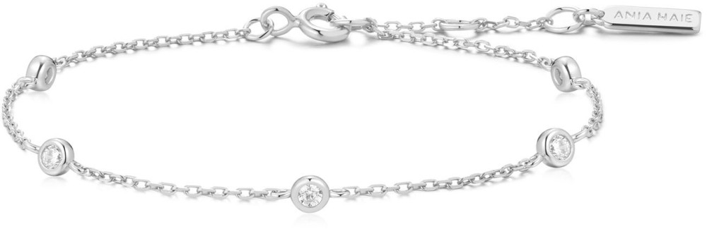 Silver Classic Station Bracelet S