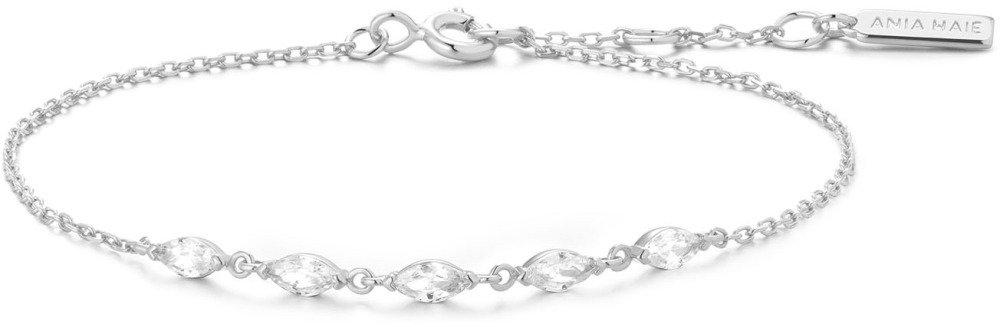 Silver Quintet Marquise Bracelet S