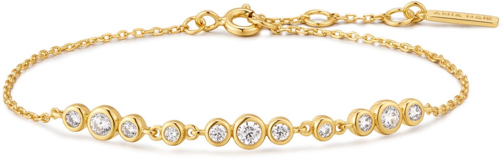 Gold Graduated Trios Bracelet S