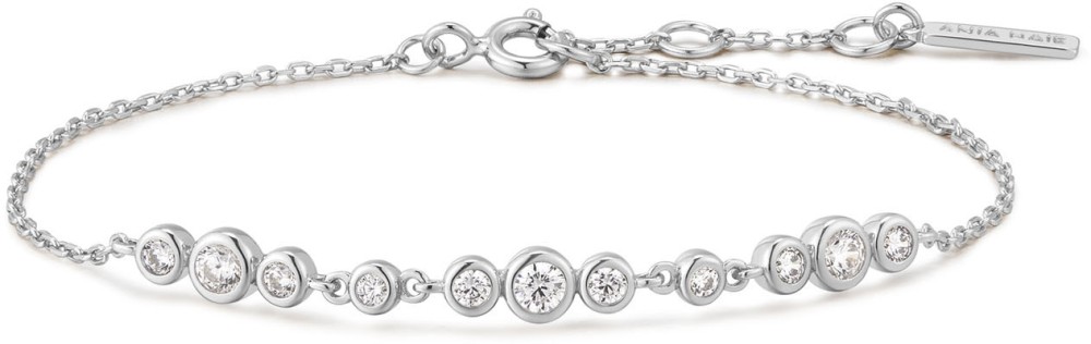 Silver Graduated Trios Bracelet S