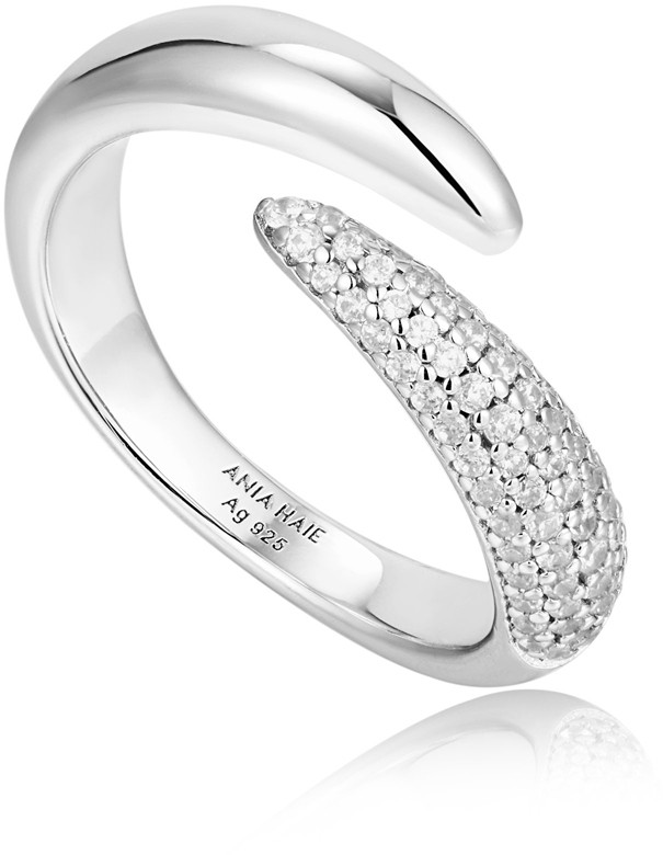 Ania Haie AH R053-02H Polished Punk Dames Ring - Minimalistische ring
