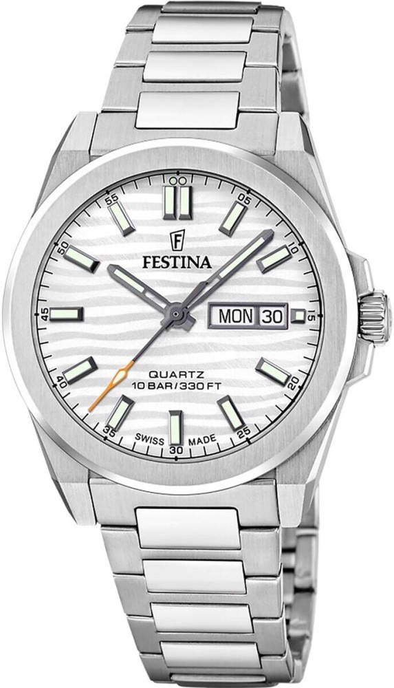 Festina F20073/1 CLASSIQUES ACIER Heren Horloge