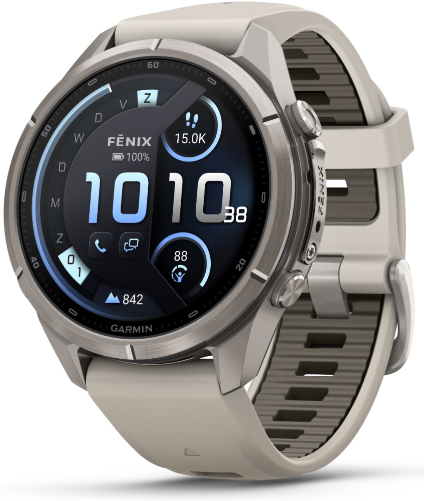 Garmin Fenix 9 Pro Connected - 43 mm AMOLED InReach Titanium Smartwatch 010-04335-81