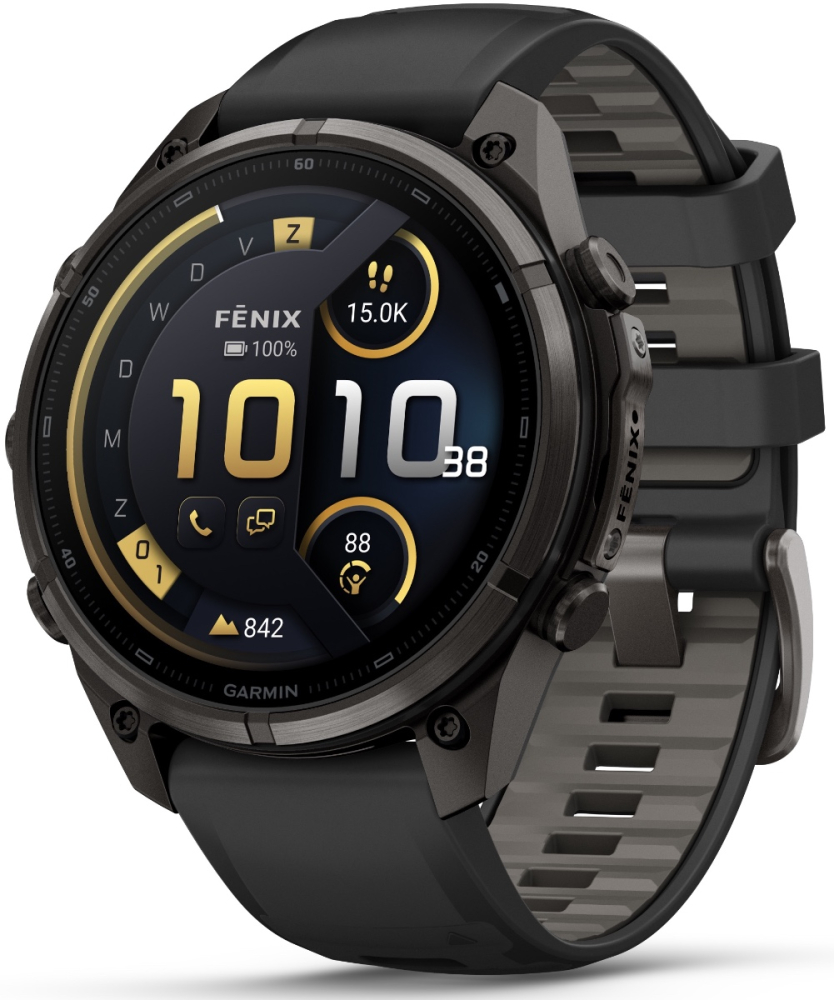 Garmin Fenix 9 Pro Connected - 47 mm AMOLED InReach Carbon Grey DLC Titanium Smartwatch 010-04336-11