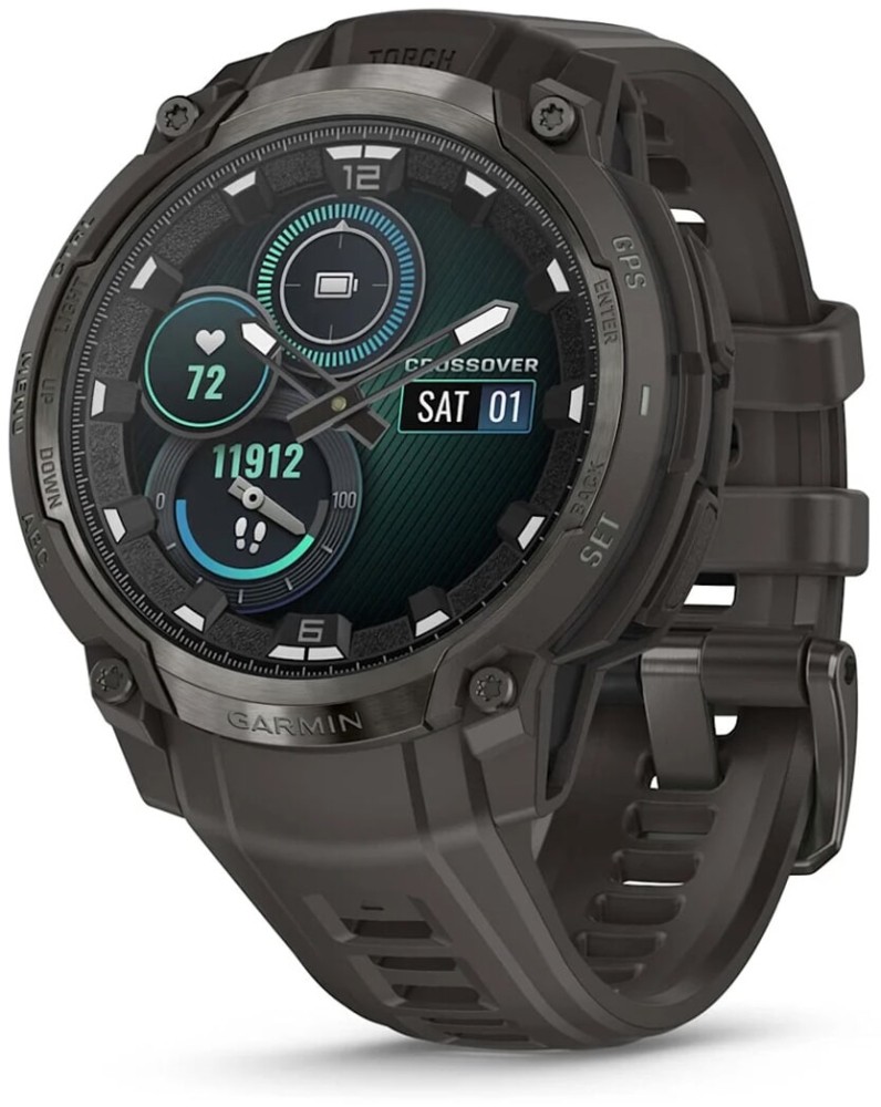 Garmin Instinct Crossover AMOLED - Charcoal Grey - Smartwatch 010-03398-00