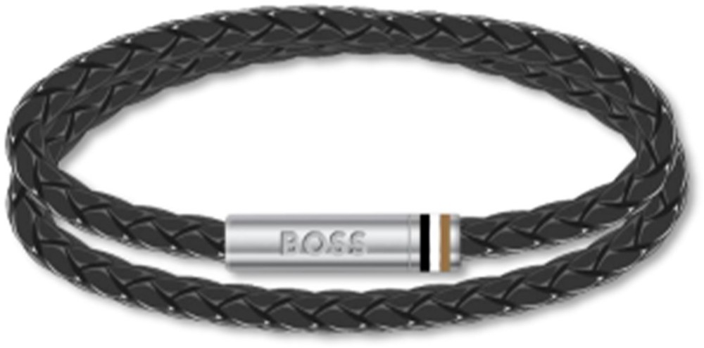 BOSS HBJ1580489M ARES Heren Armband - Gevlochten armband
