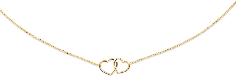 Jackie Double Heart Necklace JKN23.049