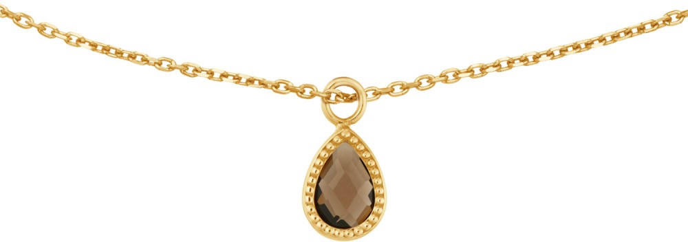 Jackie Amstel Smoky Quartz Necklace 585