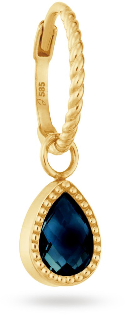 Jackie Amstel London Blue Topaz Hoop 585