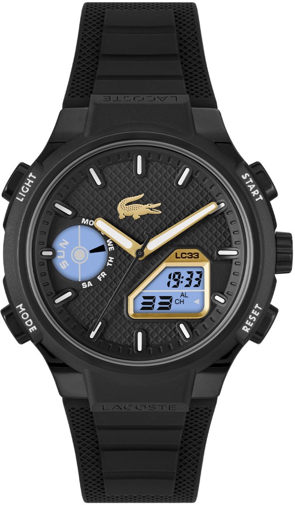 Lacoste LC2011435 LC33 Kunststof Zwart 45mm