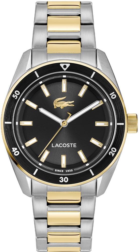 Lacoste LC2011488 Boston Staal Bico Zwart 39mm