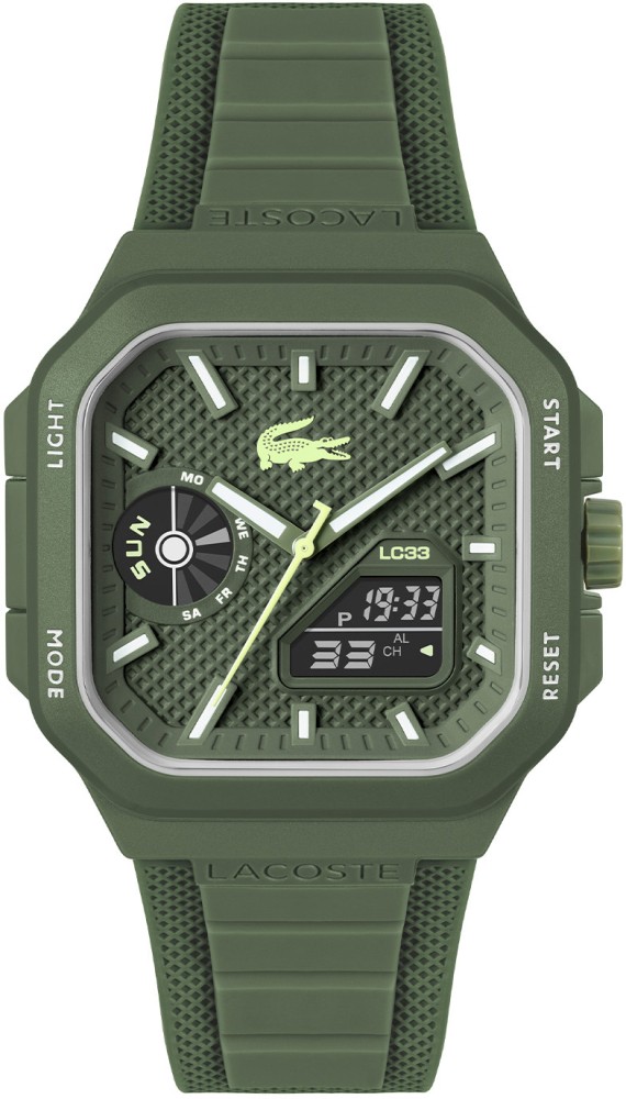 Lacoste LC2011505 LC33 Kunststof Groen 44x50mm