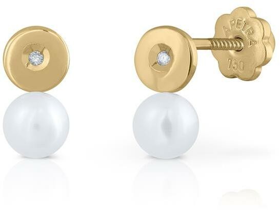 Lapetra Oost. Cirkel Parel Dia 18K