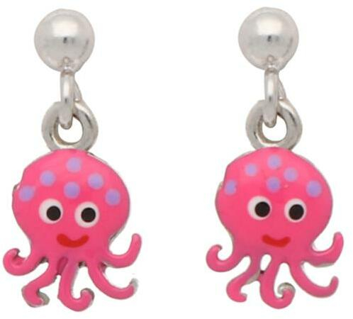 Lapetra Oorhangers Inktvis Roze