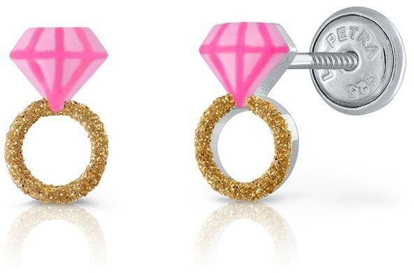 Lapetra Oorst.Schrf Diamntring Roze