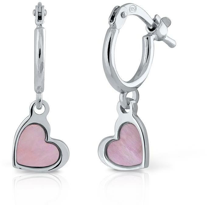 Lapetra Oorring Hart Roze Parelmoer