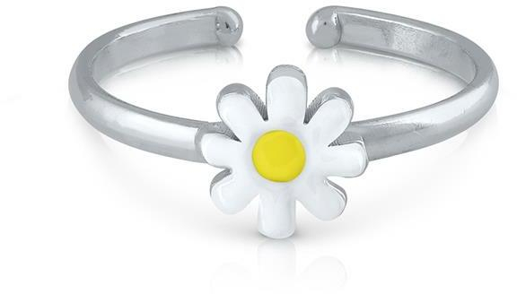 Lapetra Ring Bloem Geel Wit
