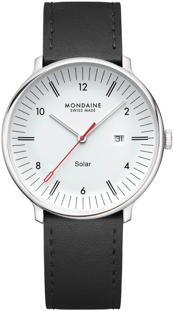 Doppio 41mm staal leer zwart solar