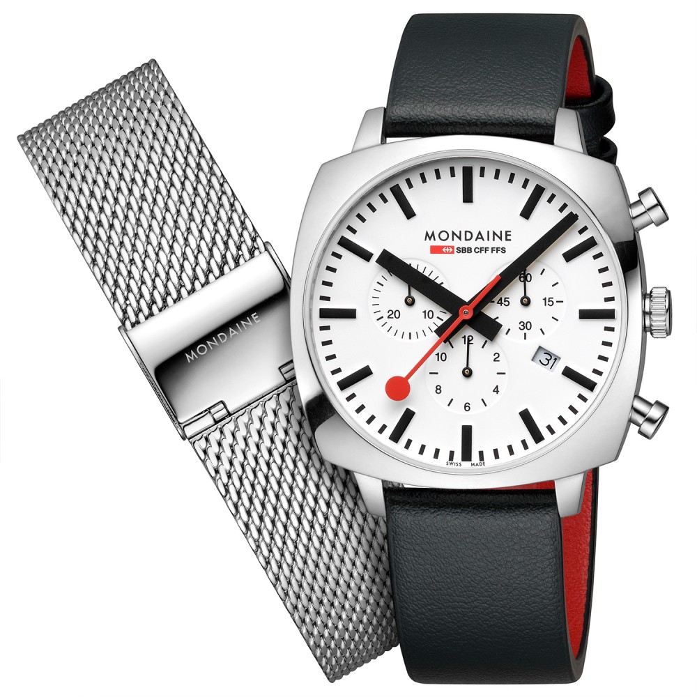 Mondaine MSL.41410.LBV Cushion Unisex Horloge