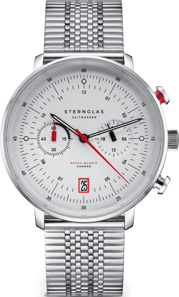 Sternglas S01-HC10-ME08 HAMBURG Chrono Heren Horloge
